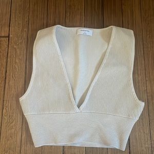Bavarian Sculpt Knitt Deep V Tank